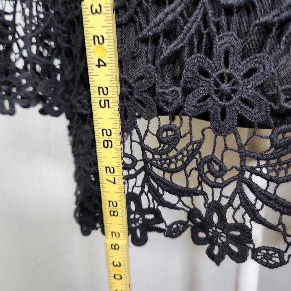 V Cristina Black Sheath Bell Sleeve Mini Dress - Picture 7 of 8